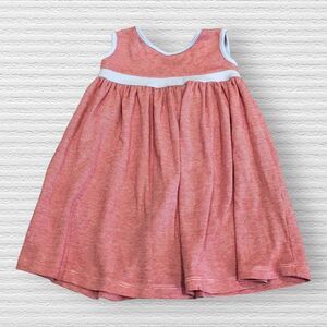 Squiggles by Charlie 18m Striped Button Back Dress Red Blue